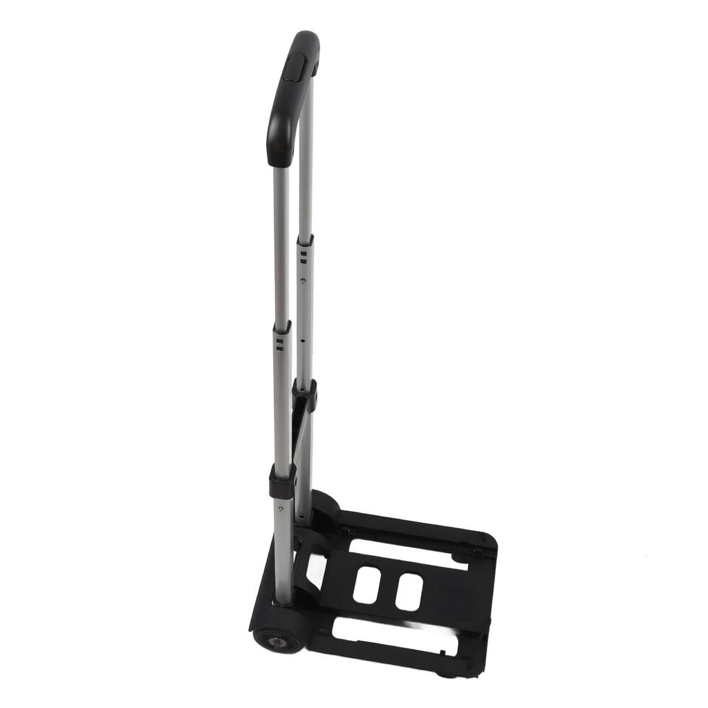 Folding Luggage Cart with 2 Wheels Small Hand Truck with Drawbar Light Duty Dolly for Moving