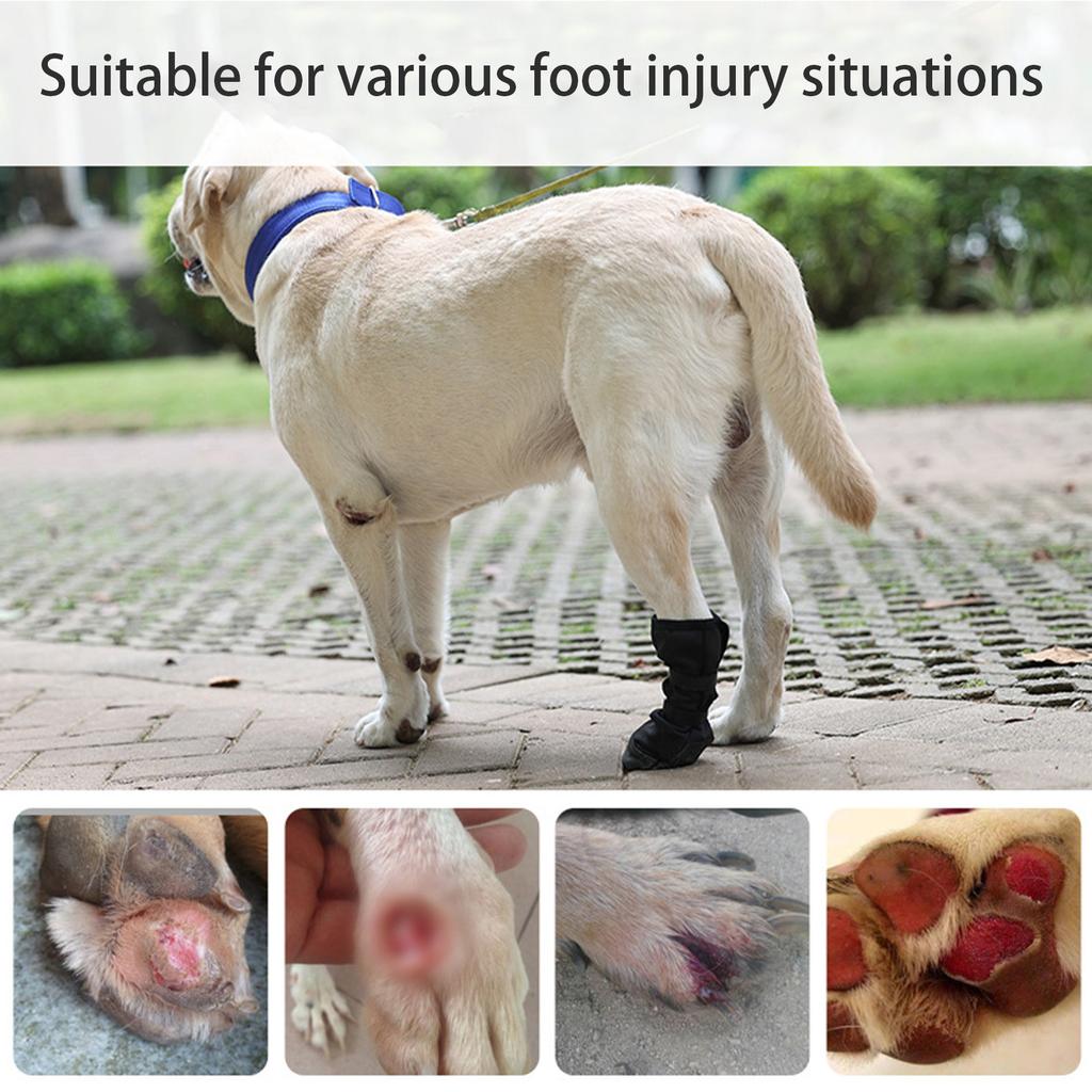 Водонепроницаемые собачьи ботиночки - Защитная обувь для питомцев после операции, для восстановления после травм и для использования на улице - Нескользящие протекторы для лап питомцев