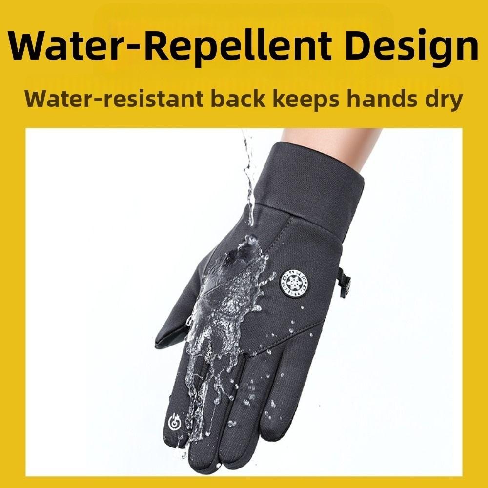 Thickened Full-Finger Winter Warmth Gloves Outdoor Sports Gloves for Cycling Fishing Skiing