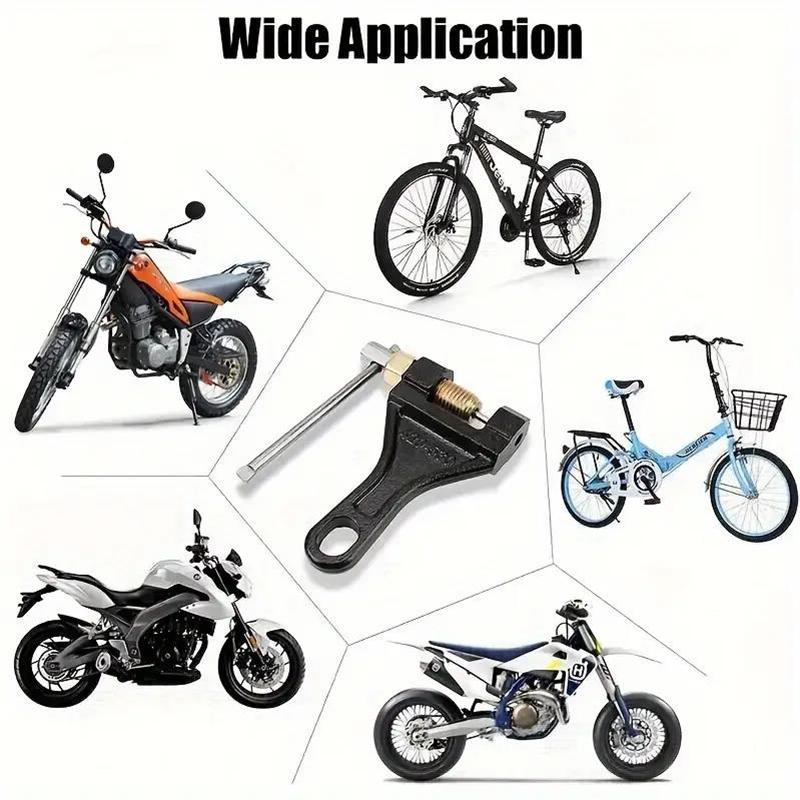 Versatile Chain Breaker All-Terrain Vehicle Universal Chain Breaker Tool Durable Steel 420-530 Chain Easy DIY Repair Motorcycle