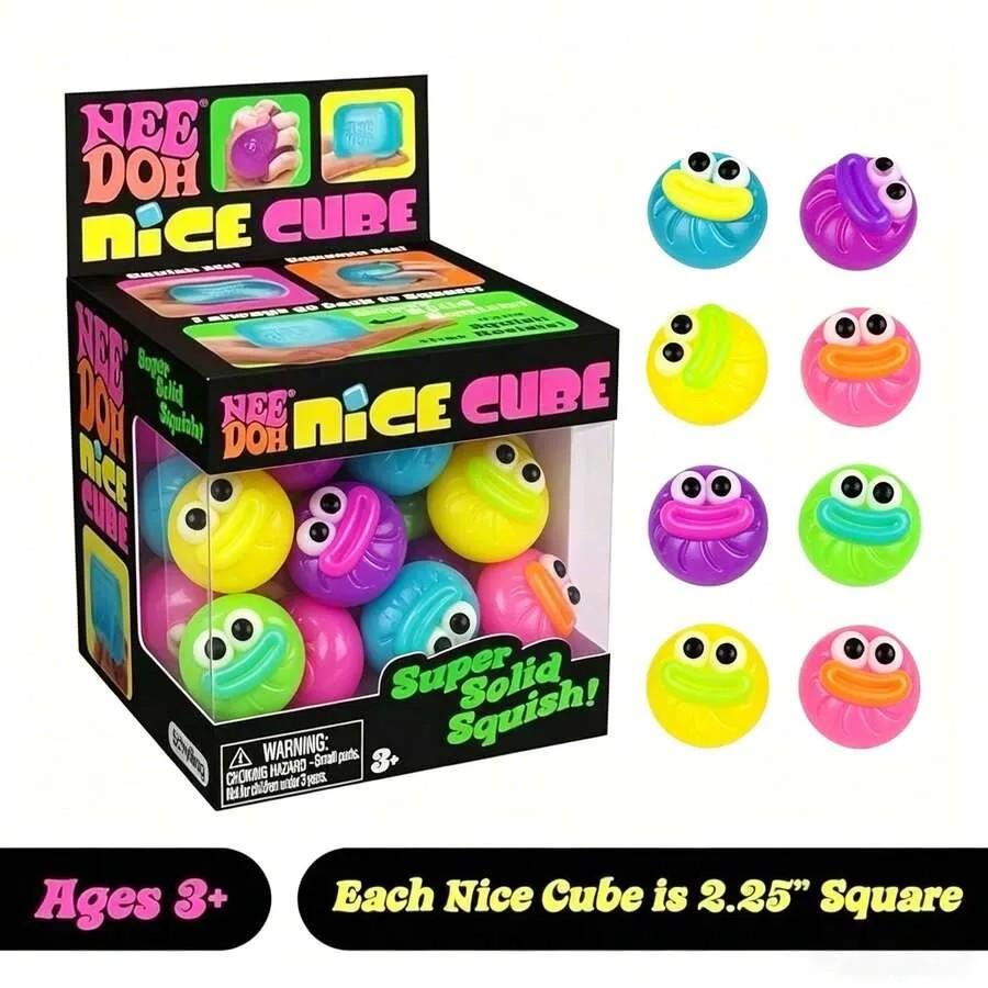 100 Assorted Styles Squishy Blind Box, Random Cute Stretch & Squeeze Fidget Toys,Cookie,Dumpling,Bear, Maze Orb Shapes
