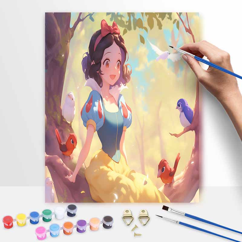 Disney Snow White Painting Kit Canvas DIY Home Decor GiftDiamond Painting Kit