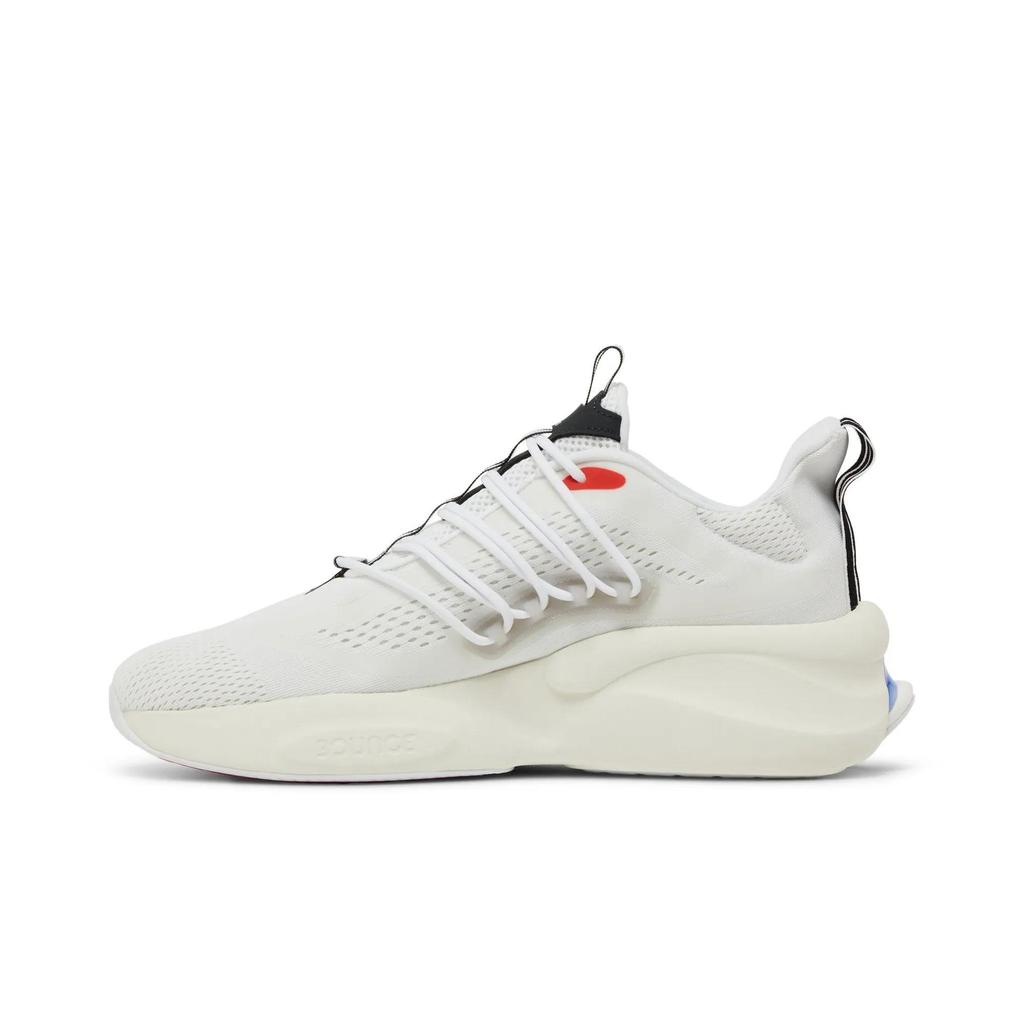adidas AlphaBoost V1 'Бело-черно-синий фьюжн' (унисекс) Беговые кроссовки Cloud White / Blue Fusion / Bright Red HP2757