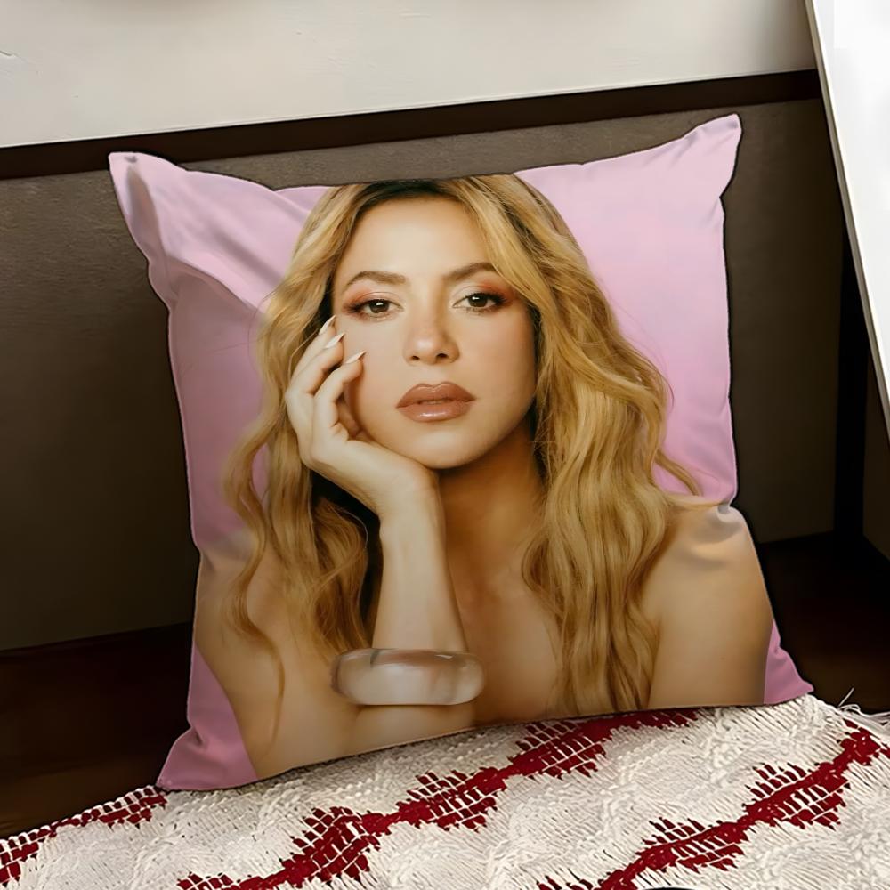 Singer SShakira Cushion Cover Reversible Soft Durable Pillow Cover Home Car MultiScene Use for Daily Comfort