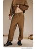 2024 Autumn American Men's Retro Casual Washed Dyed Loose Trousers - Trendy Sports Style