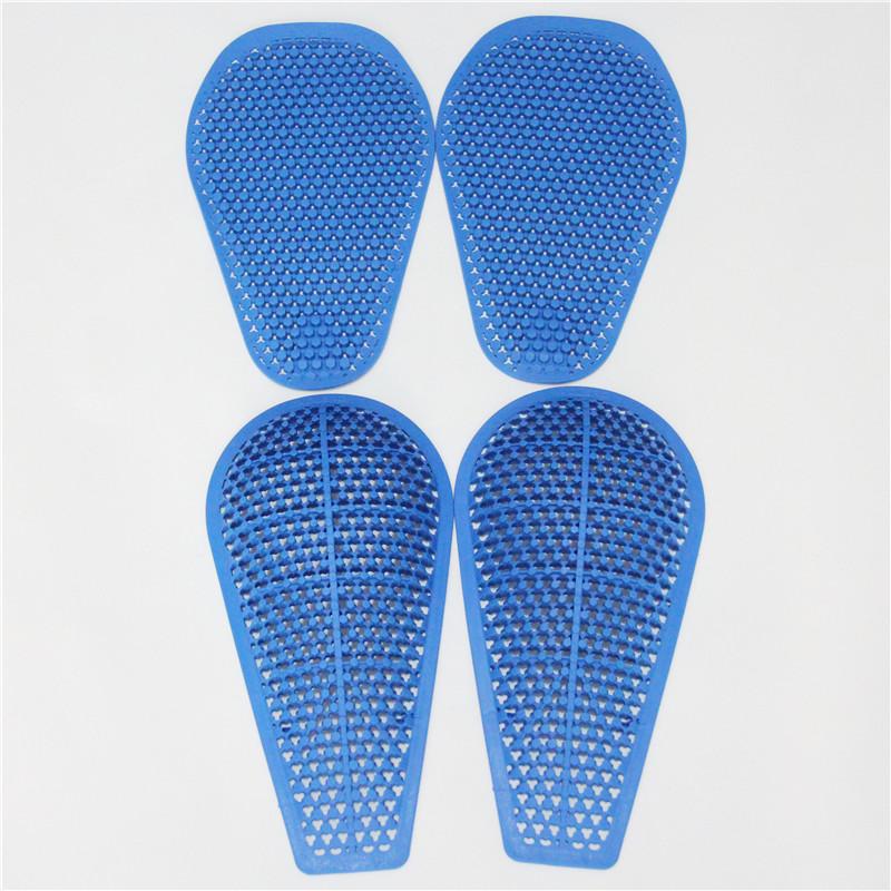 Riding protect Gear CE Insert Armor Knee Hip Protector Pads Motorcycle Pants Replacement Silica Gel (2 X Knee Pads+2 X Hip Pads)