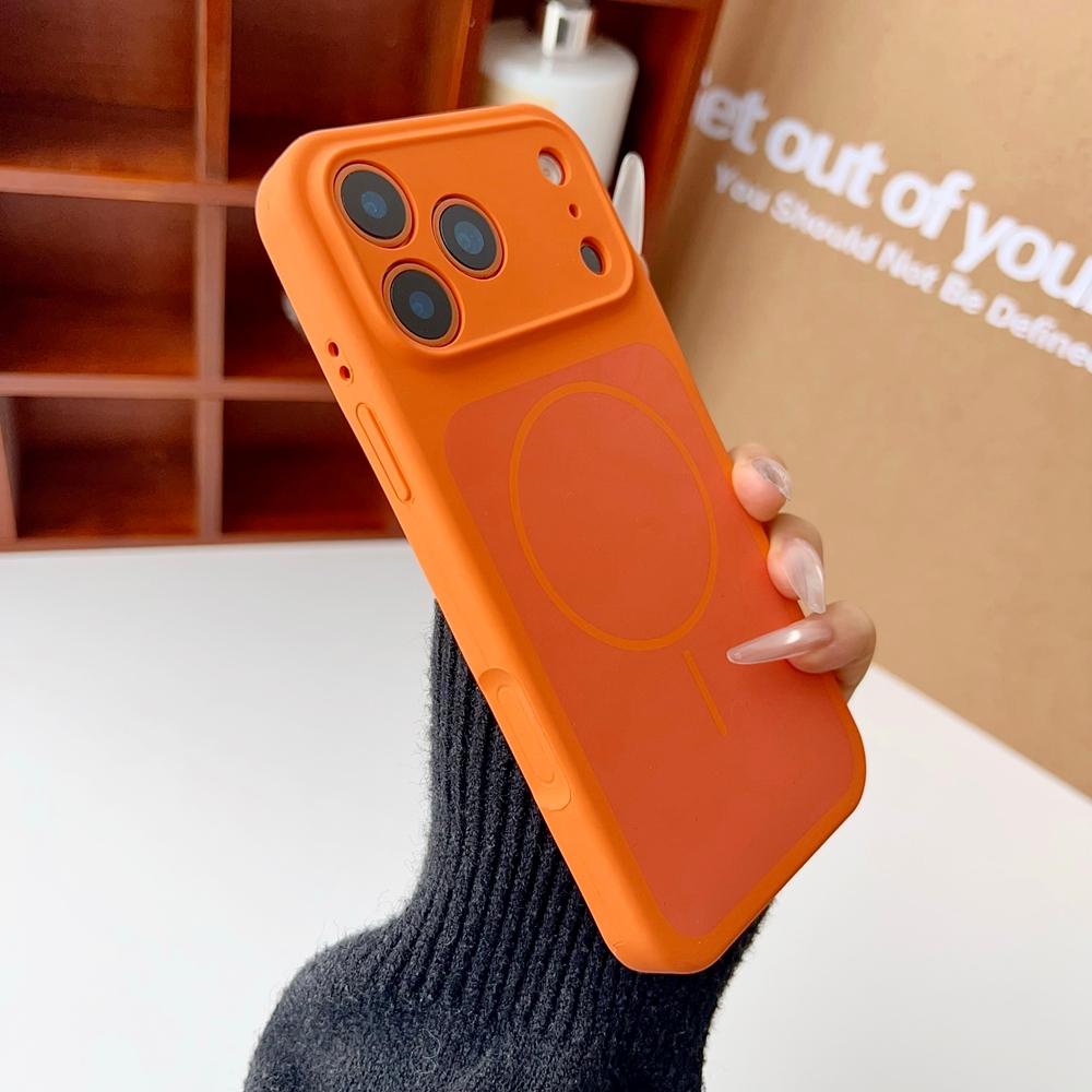 Оригинальный жидкий силиконовый магнитный чехол для iPhone 17 Pro Max Magsafe Беспроводная зарядка Мягкая противоударная крышка для iPhone17 17Pro