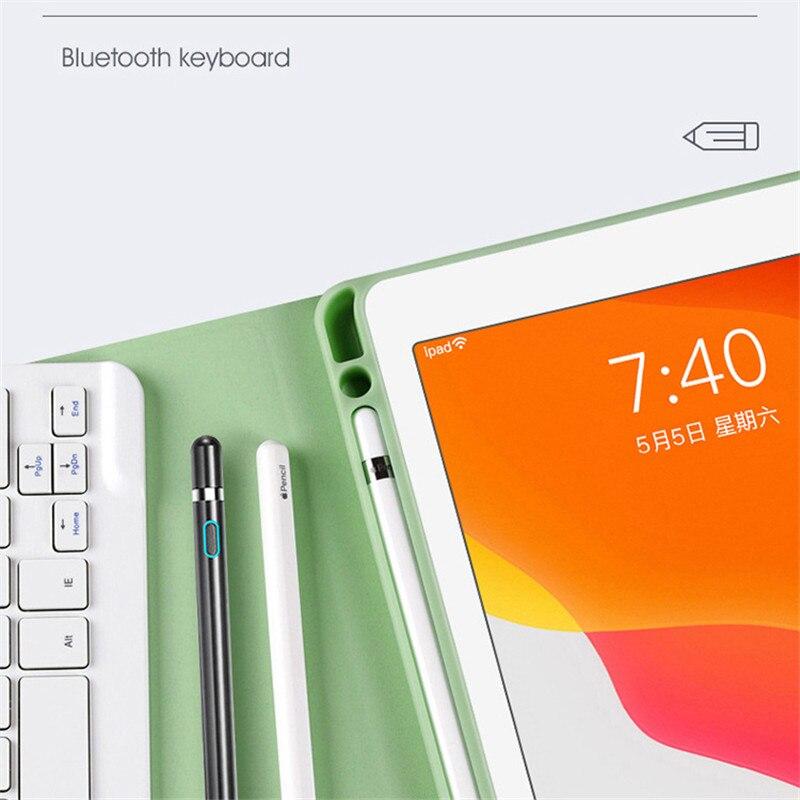 Чехол с беспроводной Bluetooth-клавиатурой для iPad Pro 11 Air4 10,9 дюйма, съемный встроенный пенал, подставка, чехол для клавиатуры Folio