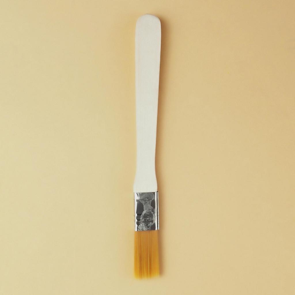 Nylon Bristle Art Brush - Wooden Handle for Oil Painting