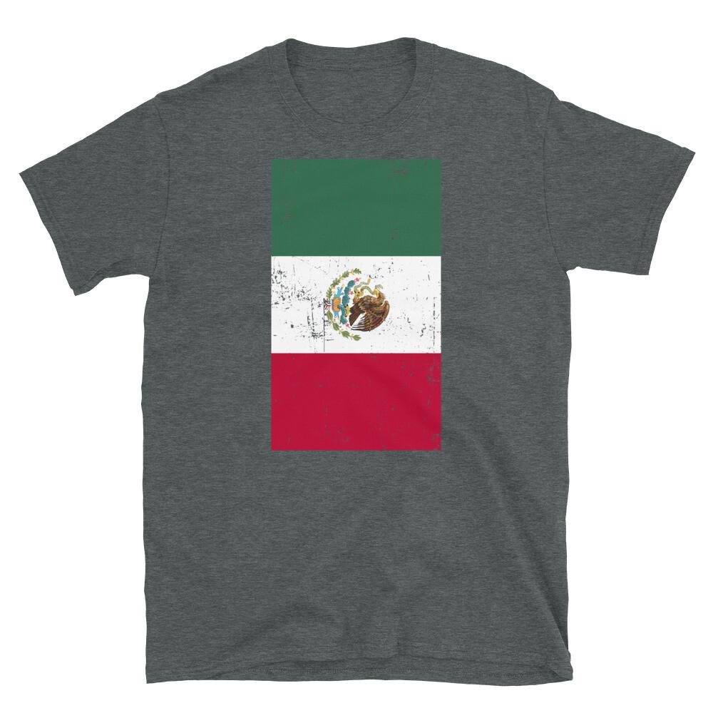 Mexico United Mexican States Distressed Flag Short-Sleeve Unisex T-Shirt