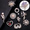 1PC Fashion Women Wedding Party Clothing Accessories Brooch Pins Jewelry Gift Rhinestone Pin Brooch