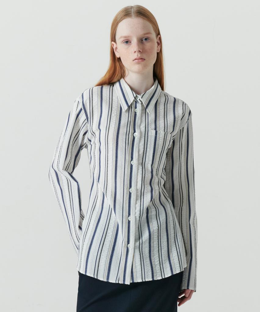 Рубашка Leuba Tidy Stripe - Мульти Синий