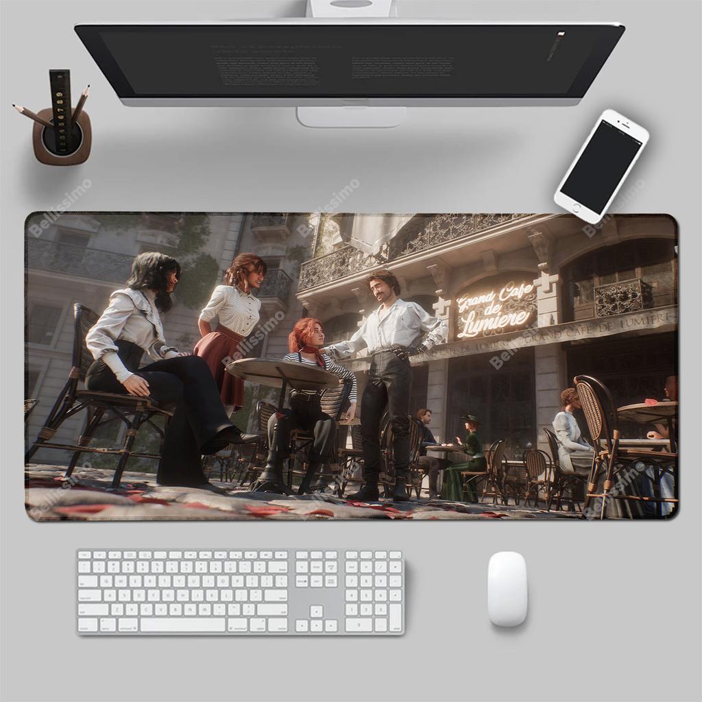 Clair Obscur Expedition 33 Коврик для мыши 90x40 см Коврик для клавиатуры и мыши Большой игровой коврик для мыши Игровые аксессуары XXL Коврик для стола ПК