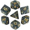 Набор многогранных игральных костей с мрамором 7 шт. игральных костей DND для настольных игр /аксессуары для вечеринок по обучению математике, игральные кости с гравировкой в виде паутины