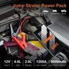 Car Jump Starter 4 In1 Pump Air Compressor 150PSI  1200A Car Starting Device Power Bank Starter Booster Digital Tire Inflator