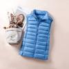 Женский жилет-пуховик без рукавов с воротником-стойкой, свободный крой, повседневный, легкий жилет