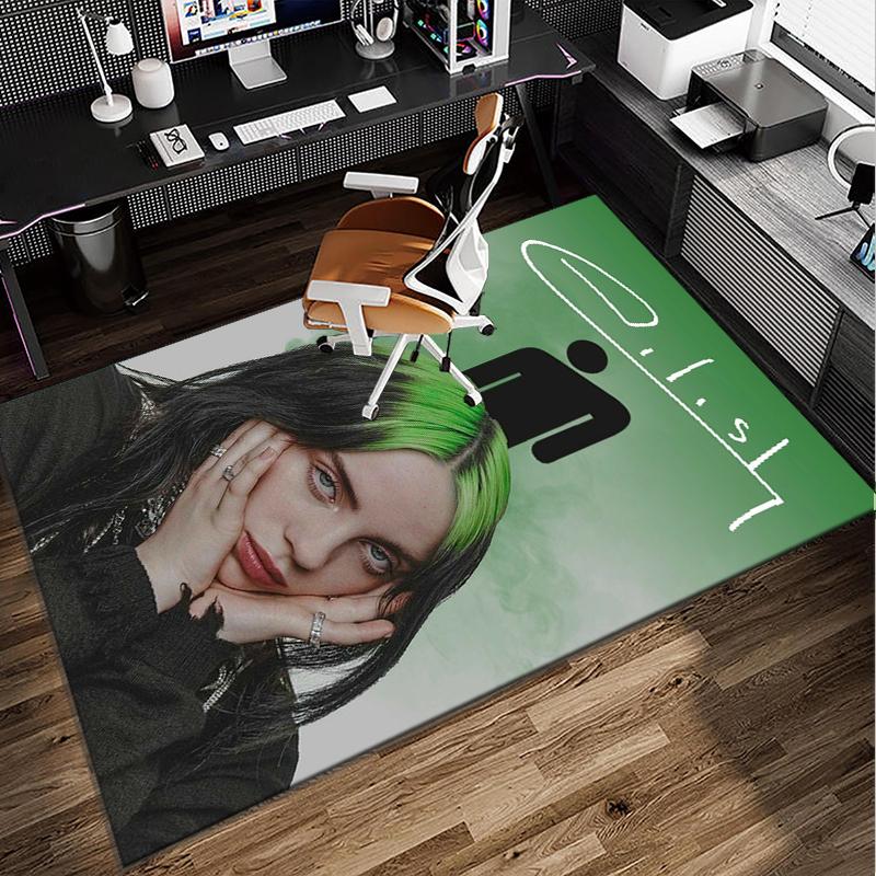 Коврик для пола, коврик под кресло, игровой ковер Bi-llie music Artwork Office, подходит для прихожей, спальни, гостиной, рабочего стола, праздничный подарок