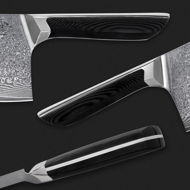 7.5 Inch Chopper Knife 67-layers Damascus Steel Blade G10 Handle Chopping Slicing Cleaver Kitchen Knives Meat And Poultry Tools