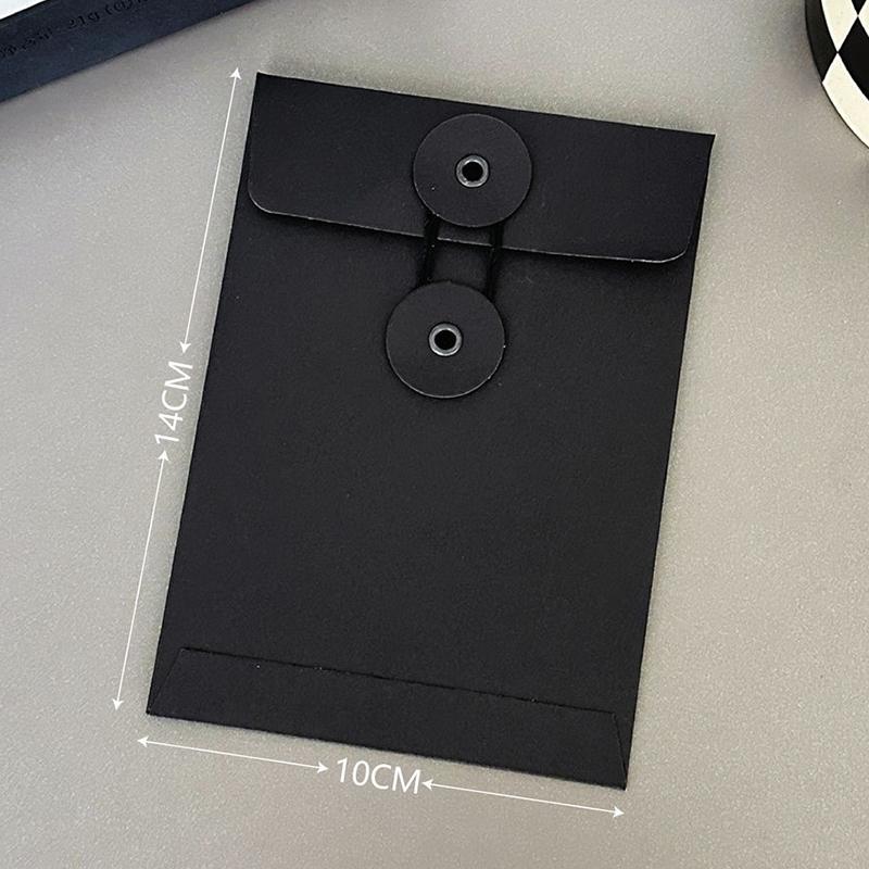 Простота Черно-белый конверт Обложка Держатель для карточек Крафт-бумага Конверт Сумка Карточка Письмо Бумага Почтовые открытки Декоративные