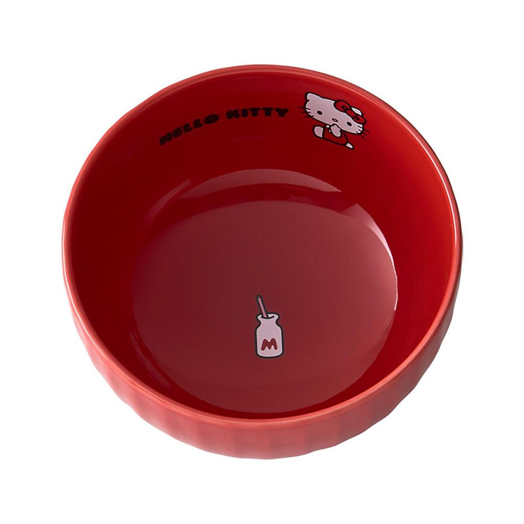Sanrio Ceramic Rice Hello and Dryer 358177 Bowl, Kitty, Microwave, Dishwasher, Safe,