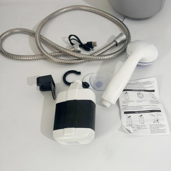 Походный душ насос Простой в использовании Компактный Портативный Перезаряжаемый Для улицы