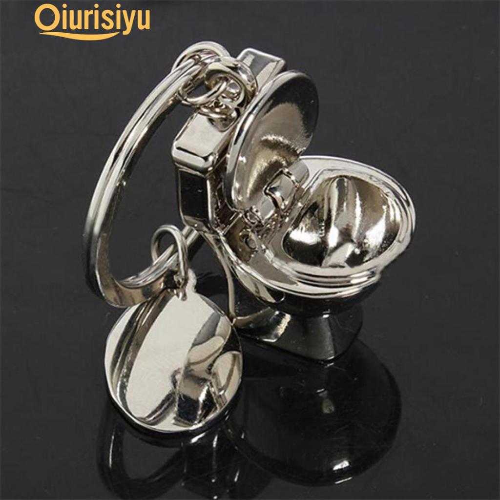 3D Pendant Toilet Keychain Simulation Mini Keyring