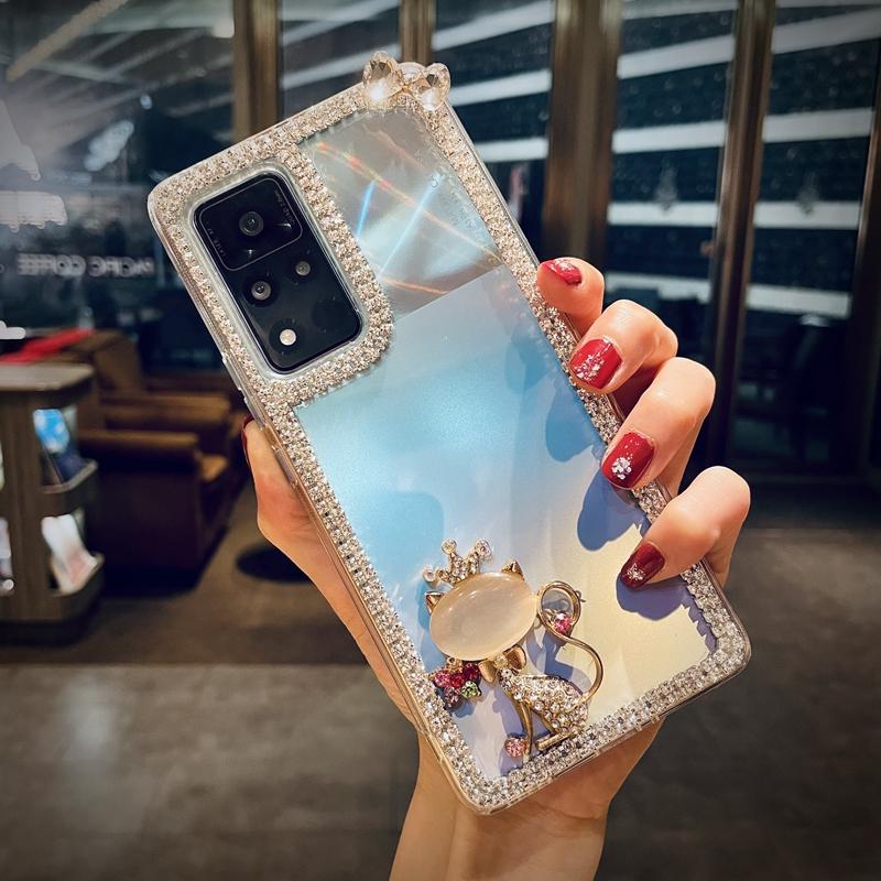 Роскошный блестящий чехол для телефона ручной работы с бриллиантами для Samsung S20 S21 S22 S23 Ultra S10e S10 S9 S8 Plus Note 20 10 Pro 9 8 A21s A31