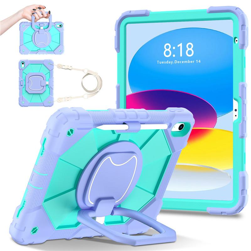 Samsung Galaxy Tab A9 Plus 11 Inch Case with Hand Strap, Kickstand, Pencil Holder, Full-Body Shockproof Cover for A9/A8