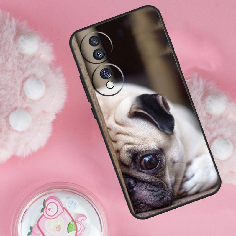 Чехол для собаки Мопс Французский бульдог для Honor Magic 6 5 7 Lite Honor 200 Pro 50 70 90 Lite X9b X9a X8b X8a X8 X9 X9c