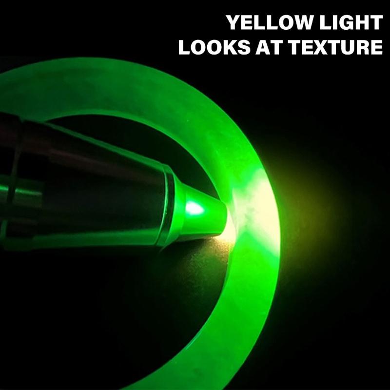 Профессиональный светодиодный фонарик для тестирования жадеита, тройной светодиодный фонарик для жадеитовых камней для идентификации и оценки