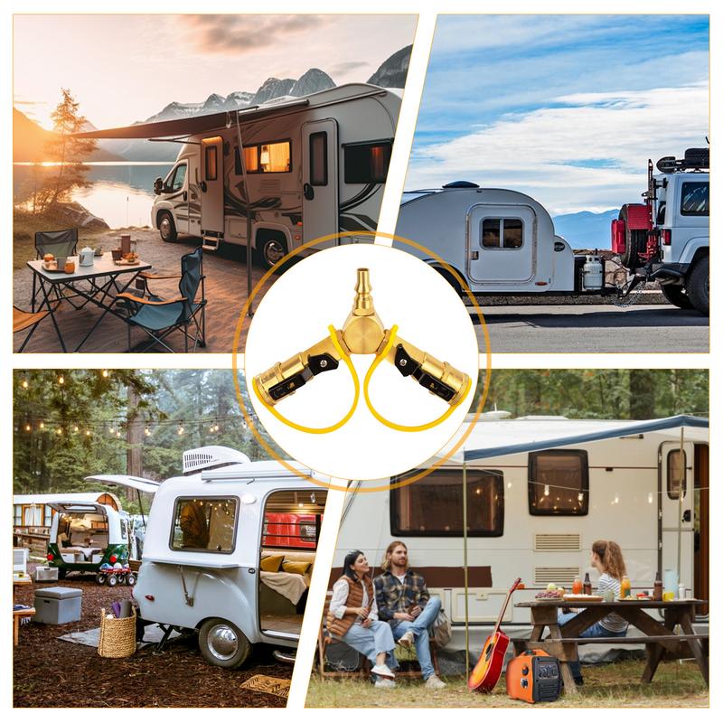 Быстросъемный Y-образный разветвитель 2-ходовой адаптер с быстросъемными шланговыми фитингами 1/4 дюйма Разъем Быстрое соединение Разъединение Y