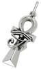 Pe2196 Silver Accessories Necklace for Ankh Egyptian Pendant Top Only [Brand Name 2PIECES] Men, (Egyptian Cross), Mythology,