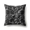 Nordic Style Ins Marble Polyester Pillowcase Car Decoration Home Printed Waist Cushion Pillowcase