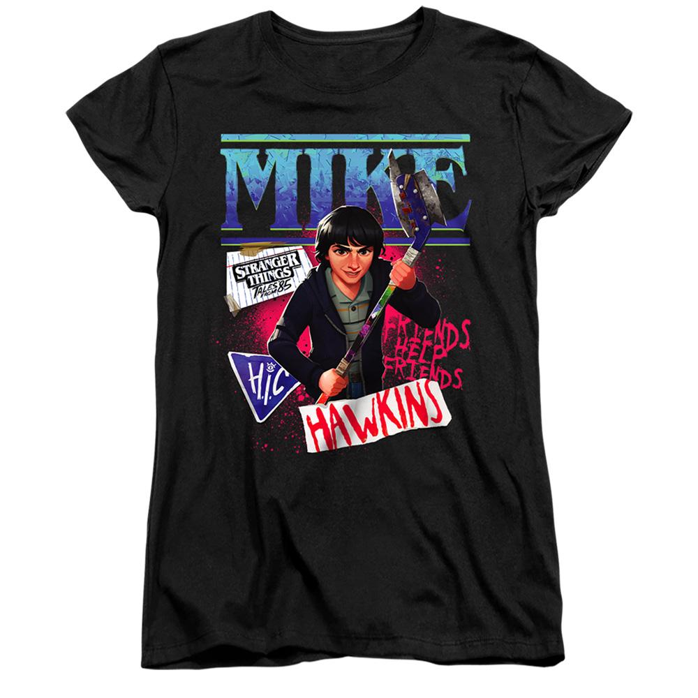 Stranger Things: Tales from ´85 Womens/Ladies Mike Capped Sleeved T-Shirt