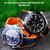 Для Omega Seamaster 300 Observatory Ocean Universe 600 Нейлон Резина Силикон Мужской Ремешок для часов 20мм 21мм 22мм Ремешок Браслет для часов