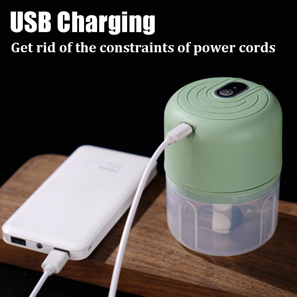 100/250 мл Мини USB Беспроводной Чеснокомалка Пресс Мясорубка Овощной Чили Мясорубка Кухонные Принадлежности
