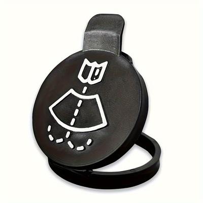 1 шт. Универсальная крышка бачка стеклоомывателя на замену - Черная пластиковая крышка бачка жидкости омывателя с белым дизайном, Совместима с для GMC