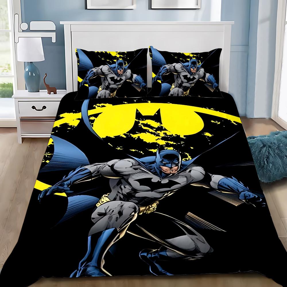 Hot Super Hero B-BatmanS Duvet Cover Pillowcase B-BatmanS Bedding Set Adult Boy Girl Bedroom Decoration Children Gift