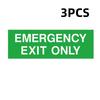 NEW 1/3Pcs Doors Stairs Home Garage Bumper Waterproof Warning Signage Design Safety Signage Car Parts