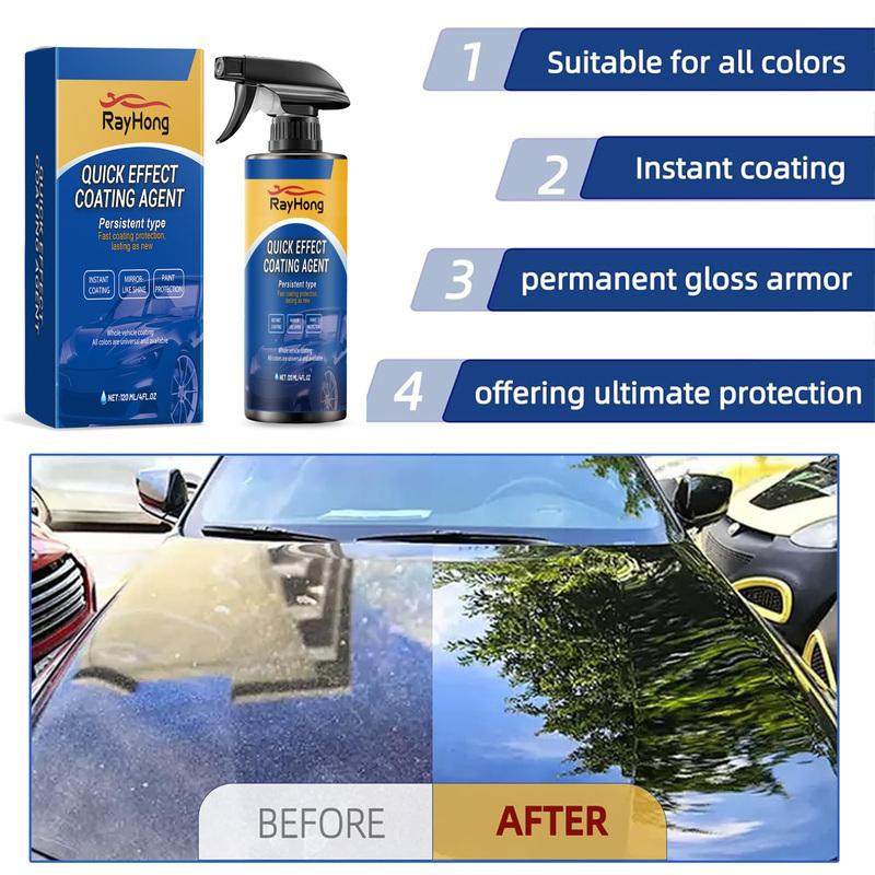 1-5PCS Car Nano Coating Spray Auto Quick-Dry Coating Hydrophobic Protection Polishing Maintenance Renewal Agent Accessories