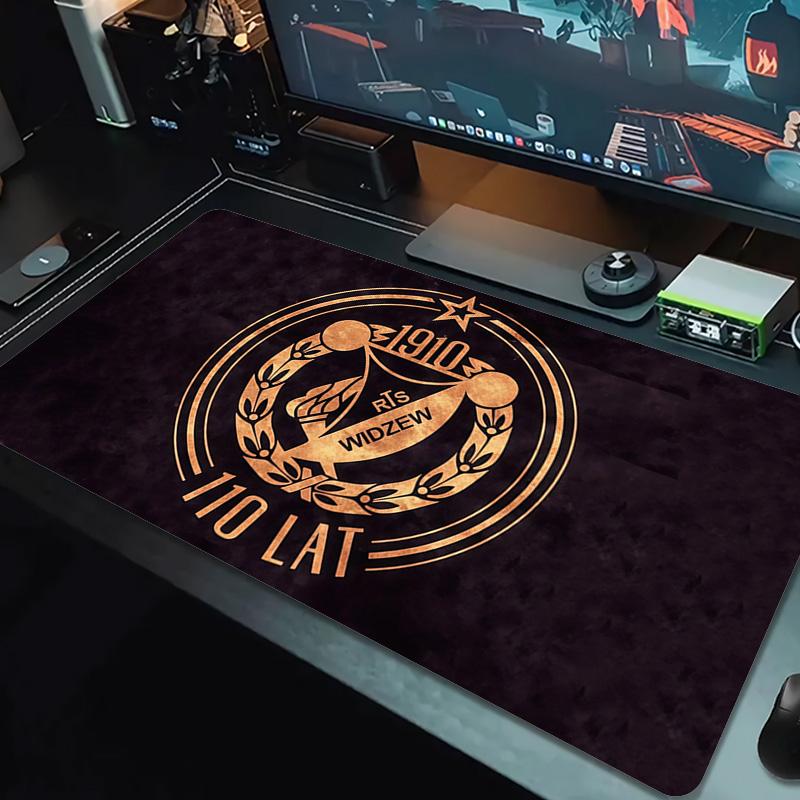 Widzew Print Cushion Non-slip Laptop Tablet Big Mousepad XXL Mat Mini PC Playmat With Lock edge