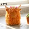 Plush Animal for Kids Highland Cow Stuffed Toy, Cute Fluffy Scottish Safe Toy Doll, Soft Farm Cattle Doll Kids, Adults