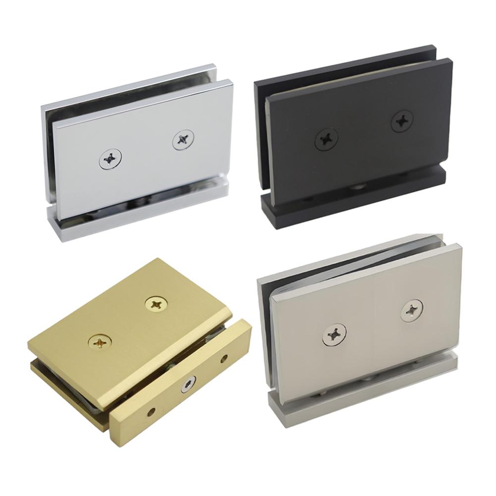 Home Renovation Bathroom Installation Brass Glass Bracket Concealed Design Glass Clamp Glass Clamp Polished Frosting Finish