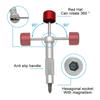 180 Degrees Red Hat Reinforced Screwdriver PH0 PH1 PH3 T15 T20 T25 Durable Non-slip Screwdriver Compact Magnetic