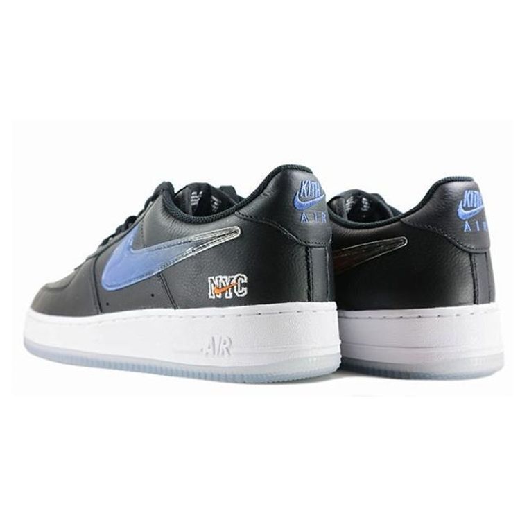 Kith x Nike Air Force 1 Low NYC Away Унисекс Кроссовки Черный Командно-оранжевый Лазурно-синий CZ7928-001