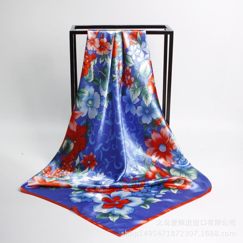 High-quality Luxurious Silk Scarves Headband Scarfs Neck Scarf For Women Chain Silk Scarf Women's Decorative Shawl