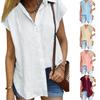 Summer 2026 Solid Color Single-Breasted Sleeveless Lapel Shirt