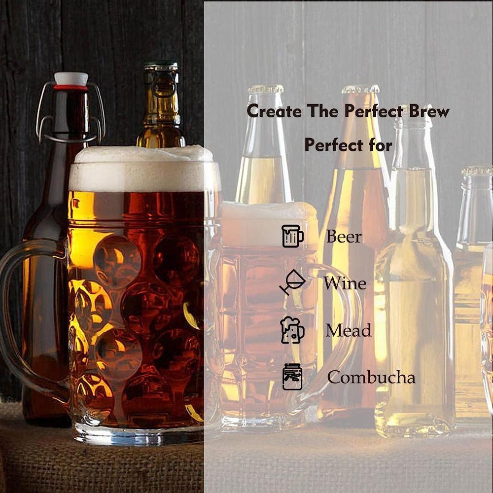 3Pcs with Storage Bag Beer Alcohol Meter Test Jar Kit Hydrometer Alcohol  Wine Beer Mead