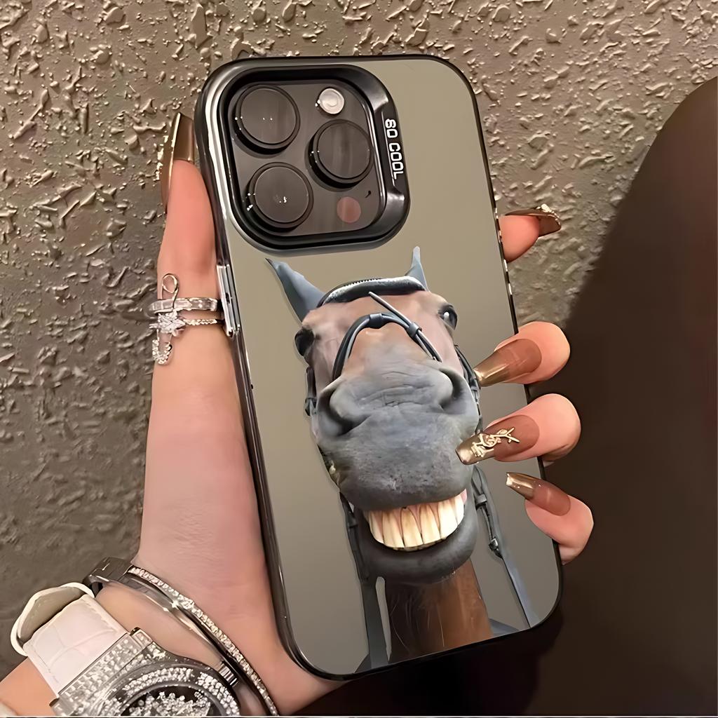Уникальный забавный чехол-бампер с головой лошади для Xiaomi Redmi Note 8 9 9S 10 11 12 13 14 15 Pro Plus 4G 5G, противоударный, матовая задняя крышка