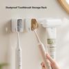 Пылезащитный настенный держатель зубной щетки с крышкой самоклеящийся органайзер для хранения зубных щеток для душа ванной комнаты
